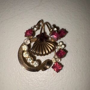 Vintage Art Deco Rhinestone Brooch.